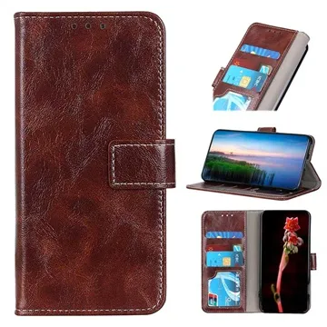 OnePlus Nord CE 2 5G Wallet Case with Magnetic Closure - Brown