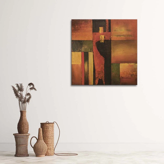 Canvas Print Abstract Orange Brown
