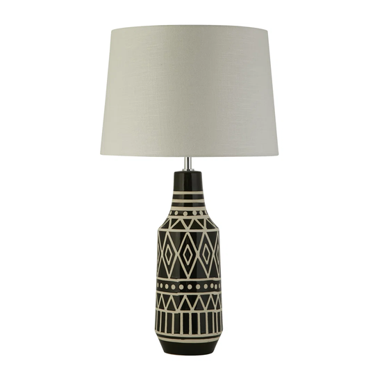 Black & White Ceramic Table Lamp