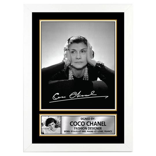Coco Chanel 2 - Fashion Designer - Autographed Poster Print Photo Signature GIFT