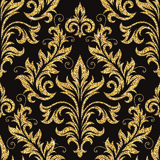 Walllpaper Roll 290X290cm Kitchen Livingroom Bedroom Mural Decoration Wallpaper Material With Print - Floral Golden Golden