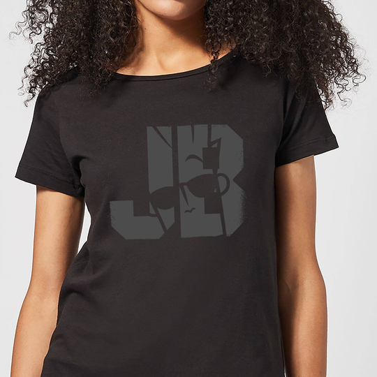Johnny Bravo JB Sillhouette Women's T-Shirt - Black - S - Black