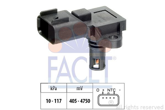 Air Pressure Sensor, height adaptation Made in Italy - OE Equivalent 103097