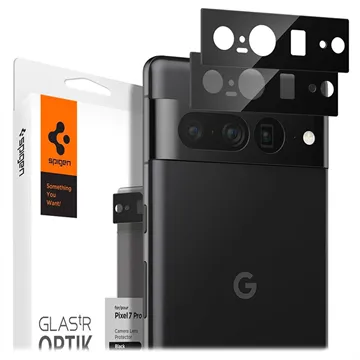 Spigen Optik.tR Google Pixel 7 Pro Camera Lens Protector - Black