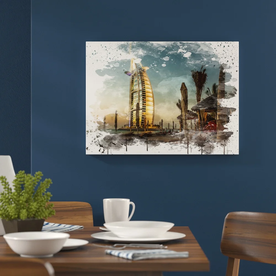 'Burj al Arab Dubai' Graphic Art Print Poster