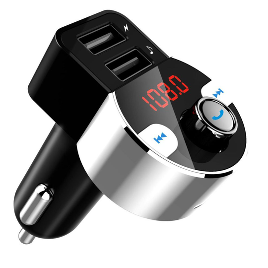 FirstE Bluetooth FM Transmitter | Car Radio Adaptor, USB Port & MP3 Player