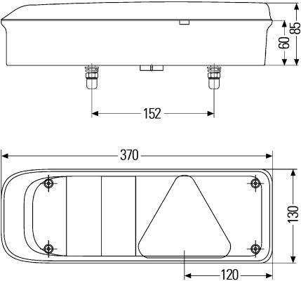 Combination Tail Light 2VP 340 930-001 Hella 2VP 340 930001