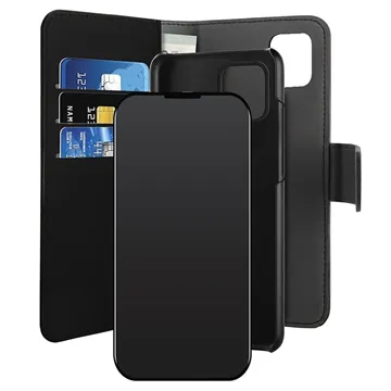 Puro 2-in-1 Magnetic iPhone 12 Pro Max Wallet Case (Open-Box Satisfactory) - Black