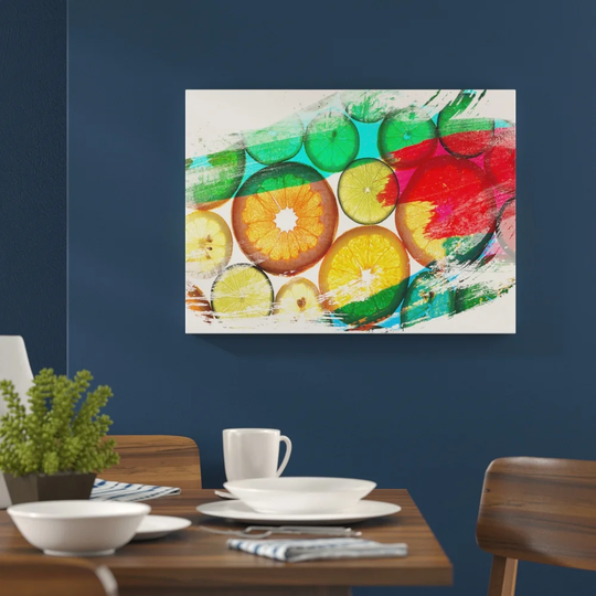'Sliced Citrus Fruit Art' Graphic Art Print Poster