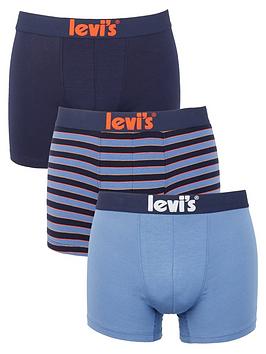 Levi'S 3 Pack Boxers Giftbox - Navy/Stripe/Blue