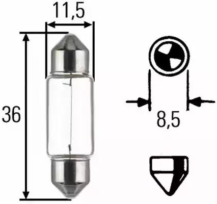 Bulb 24V 5 Watt 8GM002092-241 by Hella