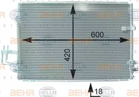 Condenser Air Conditioning 8FC351303-031 by Hella