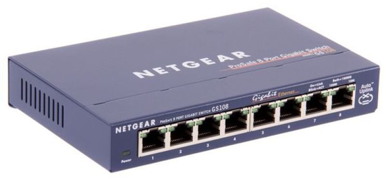 Netgear ProSafe GS108 8-port Gigabit Metal Desktop Switch
