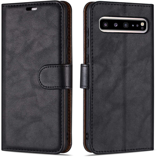 Case Collection Premium Leather Folio Cover for Samsung Galaxy S10 5G Case (6.7") Magnetic Closure Full Protection Book Design...