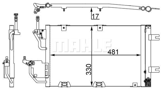 Condenser Air Conditioning 8FC351302-374 by BEHR