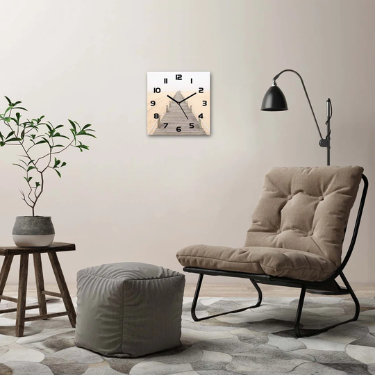 Path on the Beach Silent Wall Clock