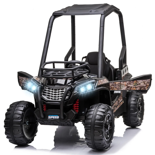 Reiten Kids Off-Road UTV 12V Electric Ride On Car - Black