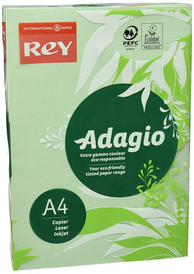 Rey Adagio A4 80gsm Green (Ream 500 Sheets)