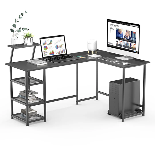 Kirodimal 158Cm W L-Shape Writing Desk