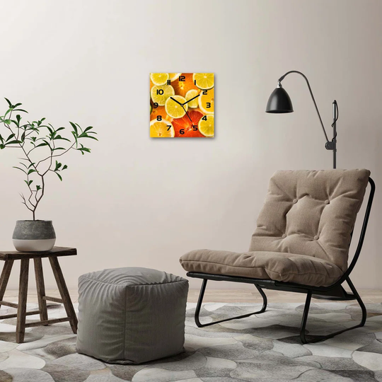 Joriel Citrus Fruits Silent Wall Clock