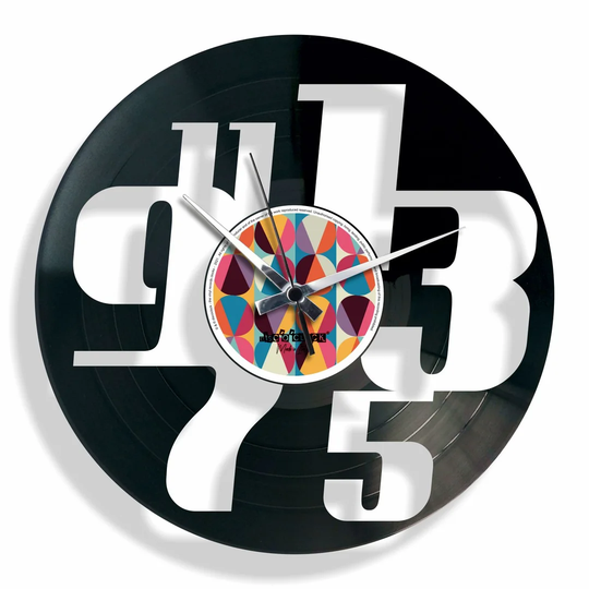 ODD Vinyl with Numbers 30cm Silent Wall Clock