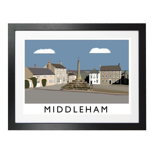 Middleham - Graphic Art Print on Paper