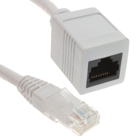 kenable Network CAT5e CCA UTP Ethernet RJ45 Extension Male Female Cable 2m