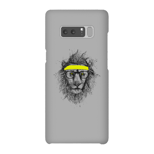 Balazs Solti Lion And Sweatband Phone Case for iPhone and Android - Samsung Note 8 - Snap Case - Matte