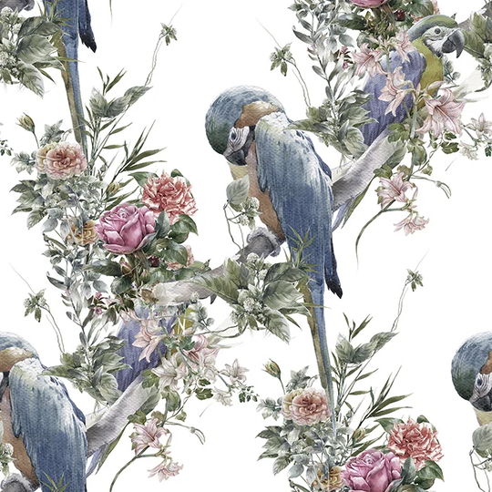 Walllpaper Roll 416X254cm Mural Decoration Wallpaper Material With Print Kitchen Livingroom Bedroom - Parrotsflowers
