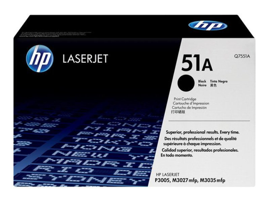 HP 51A Black Toner Cartridge 6500 Pages - Q7551A