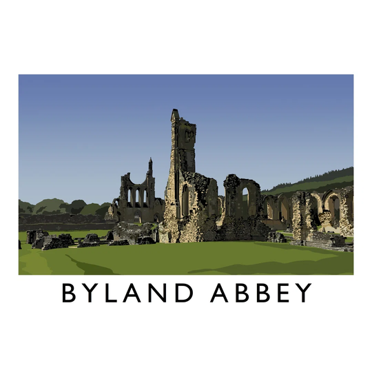 Byland Abbey 2 by Richard O'Neil - Graphic Art Print on Paper