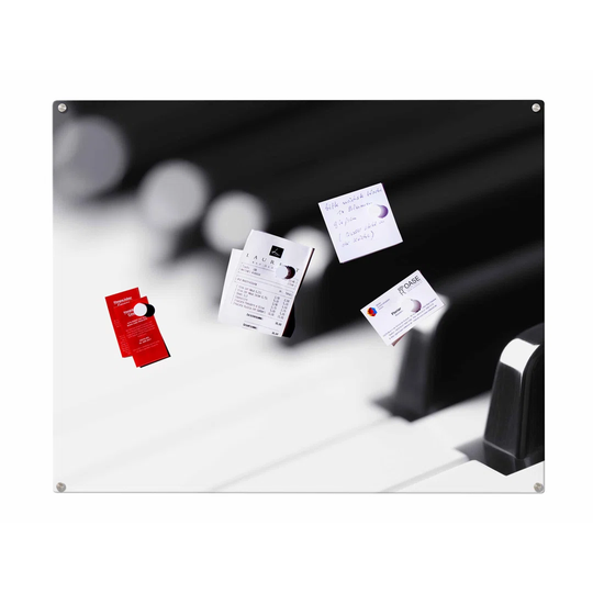 Piano Piano Magnetic Wall Mounted Photo Memo Board