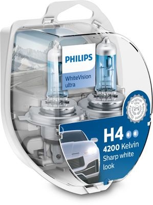 Philips 12342WVUSM H4 White Vision Ultra 12342WVUSM
