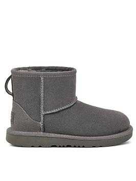 UGG Classic Mini II Boot - Grey, Grey, Size 1 Older