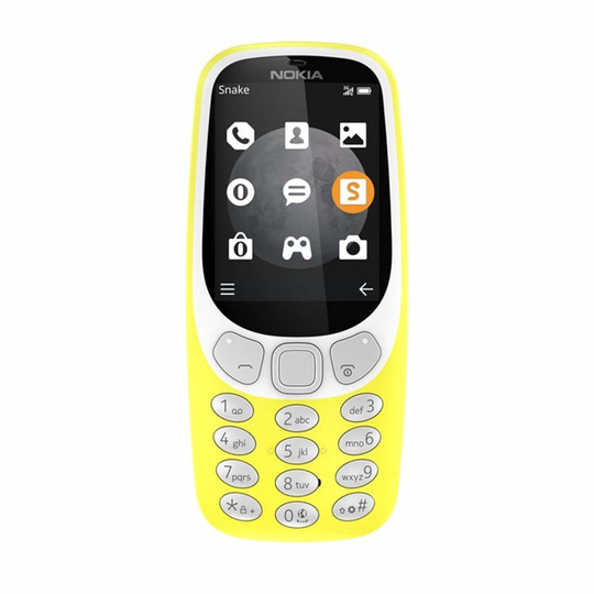 (Unlocked, Yellow) Nokia 3310 Single Sim | 3G | 64MB | 64MB RAM