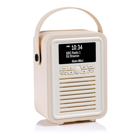 VQ Retro Mini DAB Radio - Cream