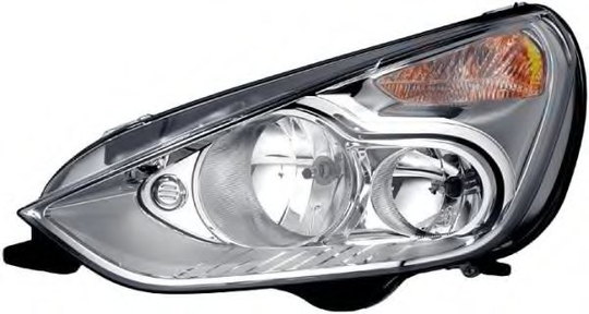 Headlight Halogen 1LJ009250-771 by Hella Left