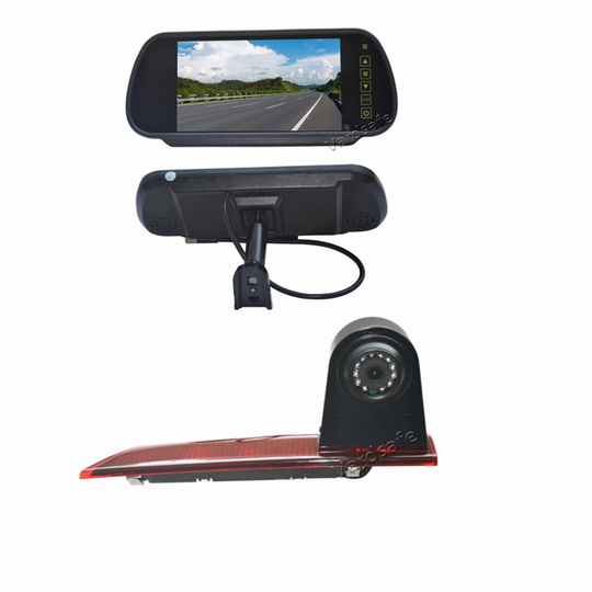 7 Inch Replacement Rear View Screen Display & Brake Light Reverse Camera for Ford Transit Custom/ Ford Tourneo