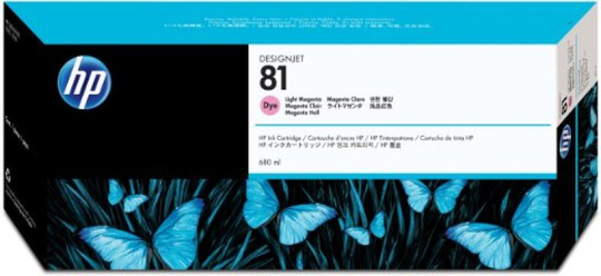 HP 81 Light Magenta Original Ink Cartridge - Standard Yield 680ml - C4935A