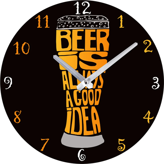 Beer 30cm Wall Clock