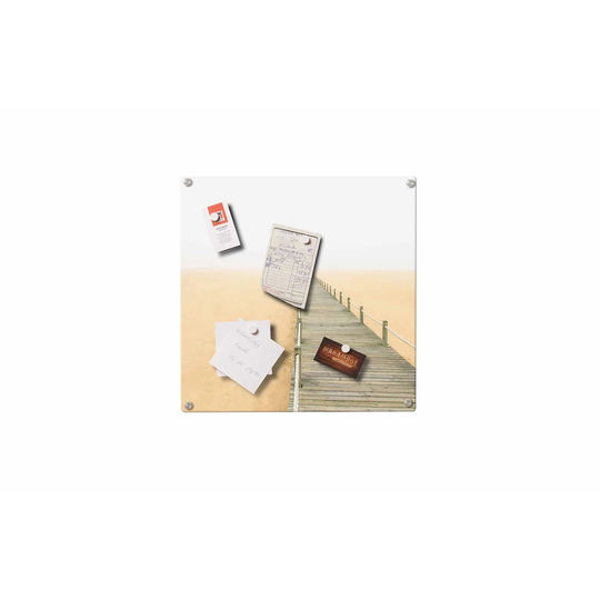 Bar Sand Magnetic Wall Mounted Photo Memo Board