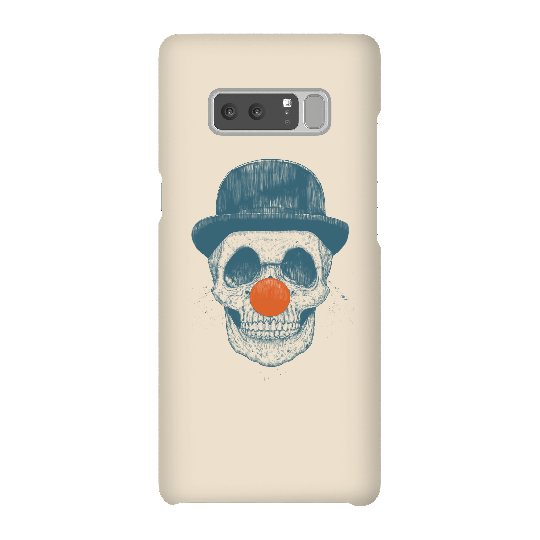 Balazs Solti Red Nosed Skull Phone Case for iPhone and Android - Samsung Note 8 - Snap Case - Matte
