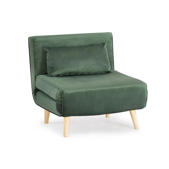 Griswalda 76Cm Velvet Armless Sofa Bed