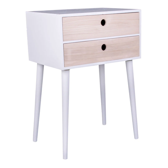 Draper 2 Drawer Bedside Table
