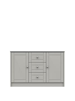 Alderley Large Ready Assembled Sideboard - Grey