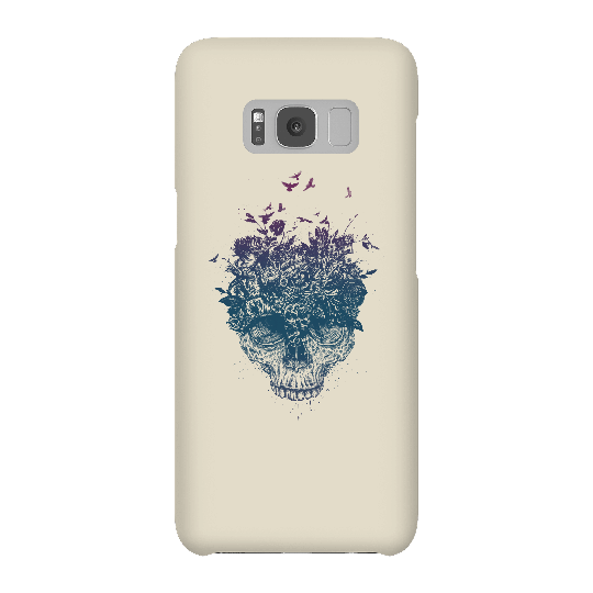 Balazs Solti Skulls And Flowers Phone Case for iPhone and Android - Samsung S8 - Snap Case - Matte