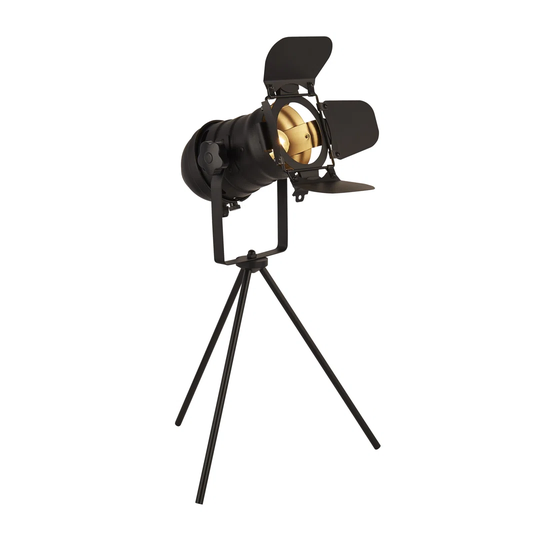 Black Spotlight Table Lamp