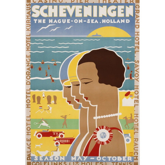 'Scheveningen - the Hague-On-Sea - Holland Poster' Advertisement