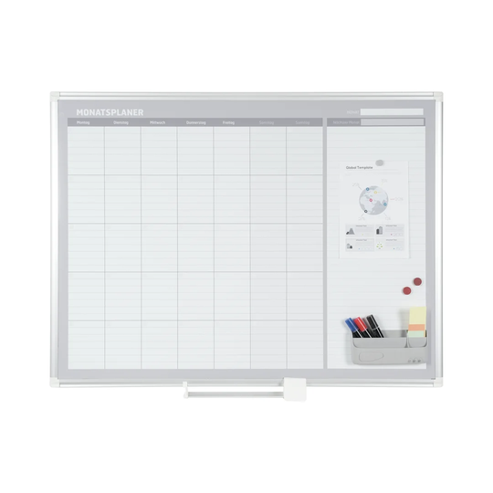Maya Wall Mounted Magnetic Whiteboard 96cm H x 125.5cm W