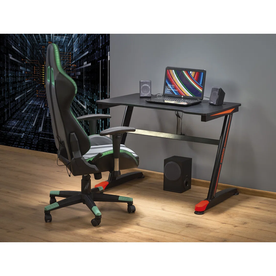 B40 Gaming Desk Black / Red (1P = 1Pc)
